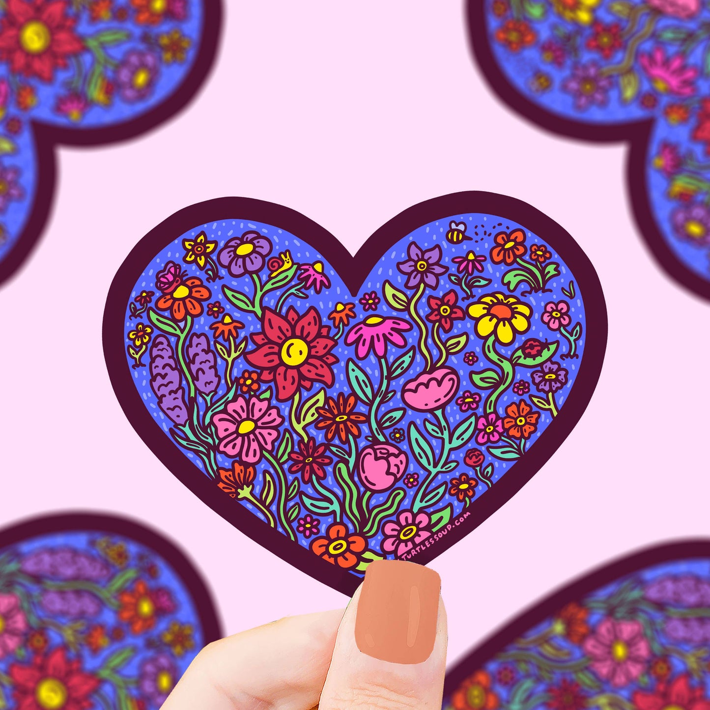 Spring Flowers Floral Arrangement Vinyl Sticker