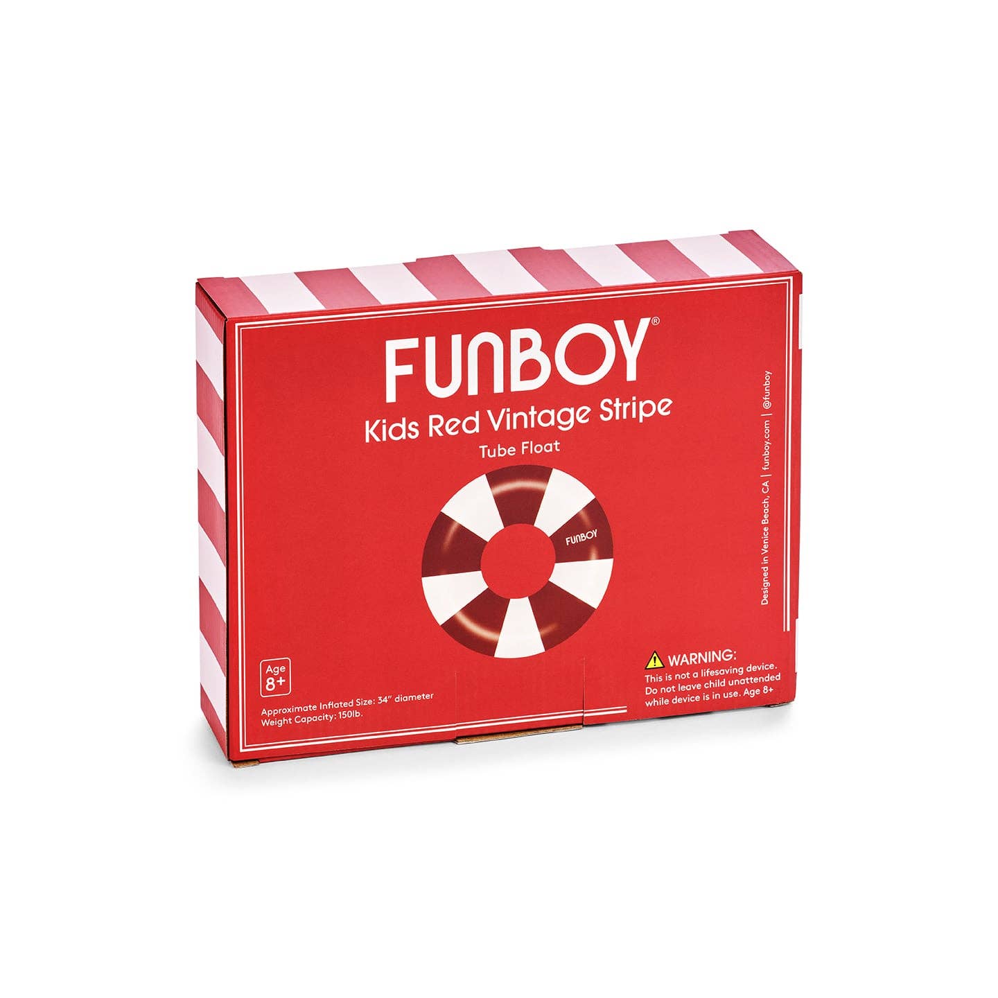 Kids Vintage Tube Float - Red, 34"