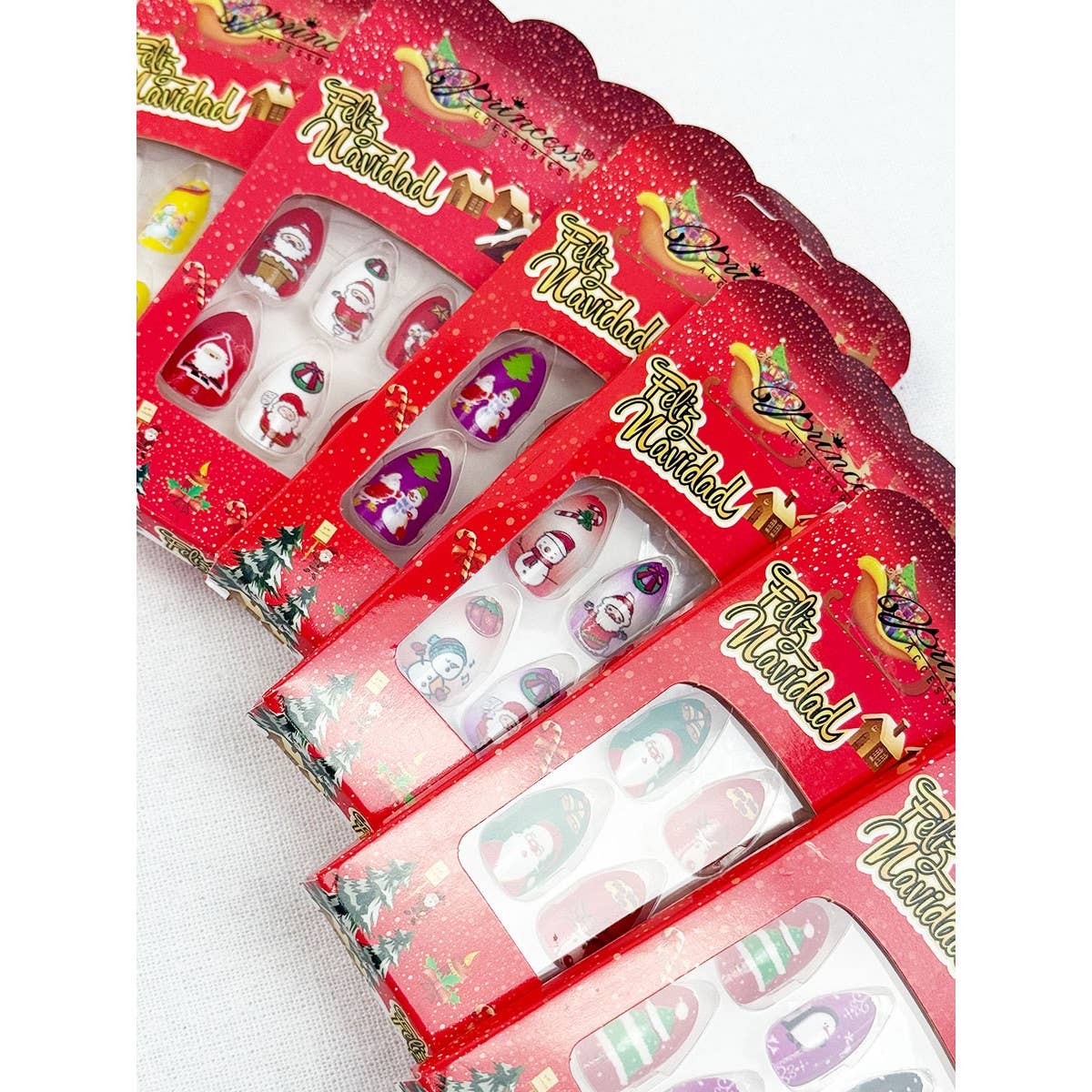 Christmas Theme Fancy Press On Nails Set