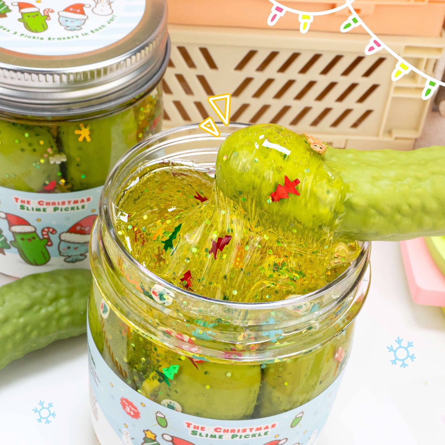 The Christmas Pickle Clear Slime (5pcs/case)
