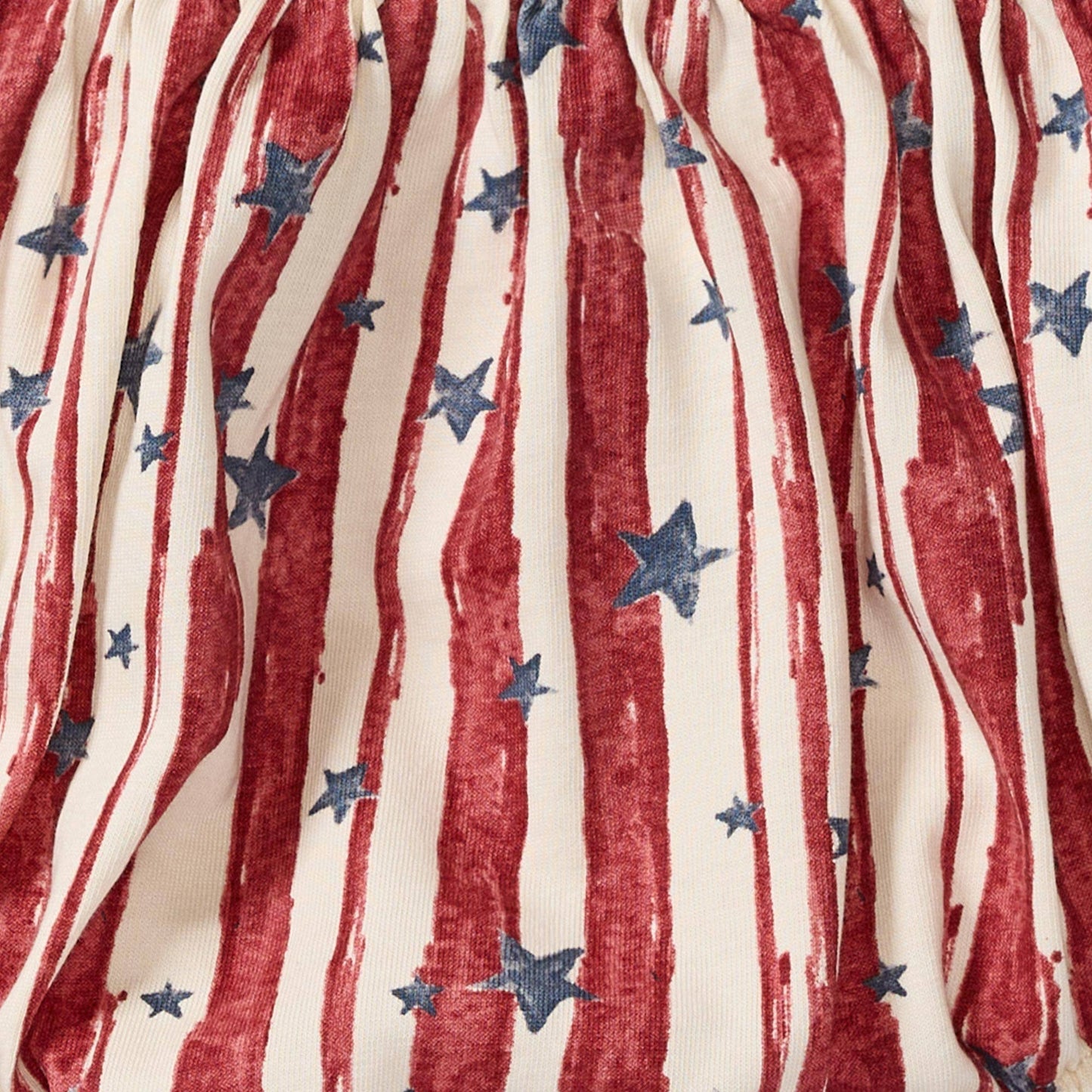 Stars & Stripes Baby Girl Bubble Romper
