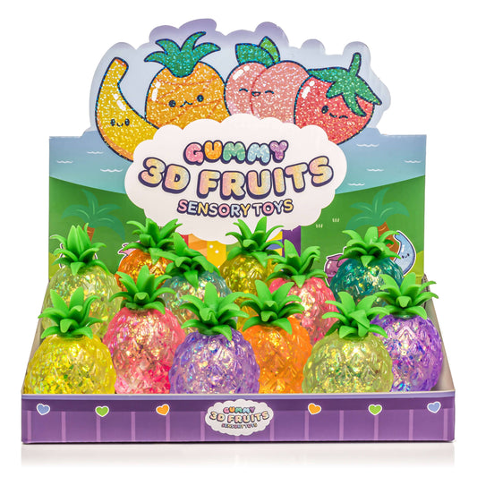Pineapple Gummy 3D Fruits Sensory Squishy Toy