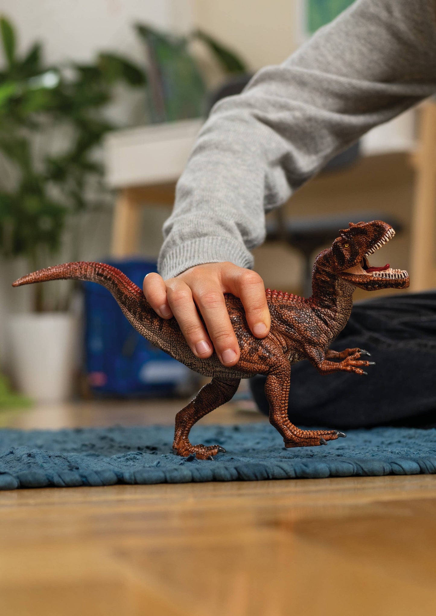 Allosaurus Realistic Dinosaur Toy With Movable Jaw