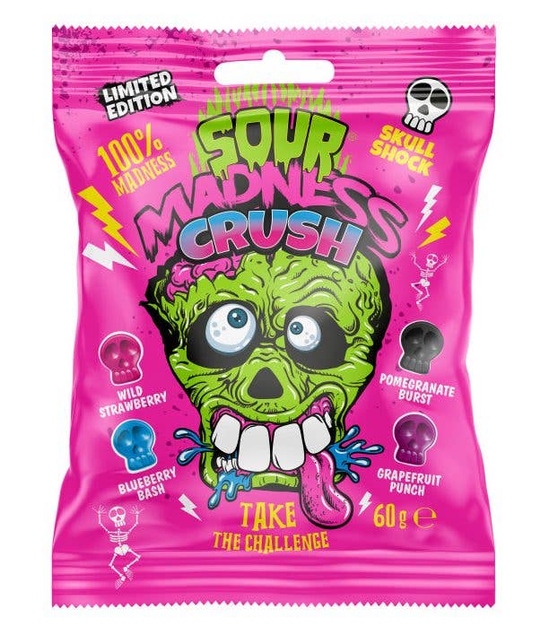 Limited Import - Sour Madness Crush 60g, 10ct