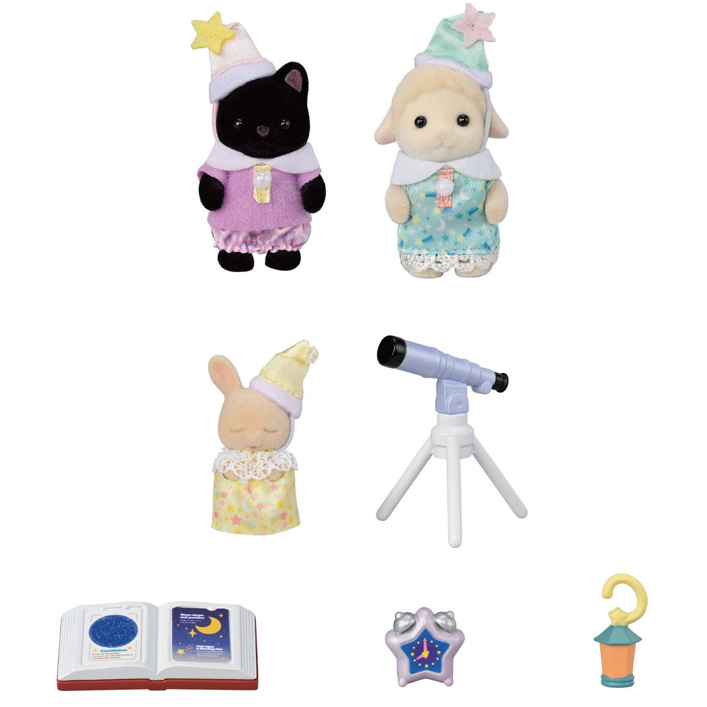 Calico Critters Nursery Friends Sleepover Trio, 3 Figures