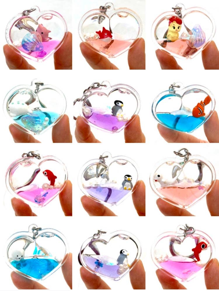 12060 Heart Shape Sea Life Charm