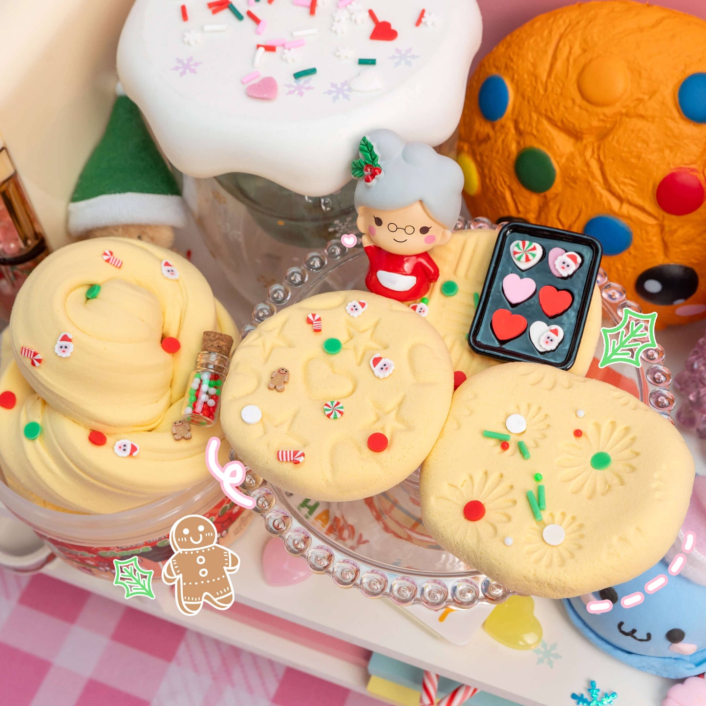 Mrs. Claus' Cookie Dough Clay-Dough Signature Dome™ Slime (4pcs/case)