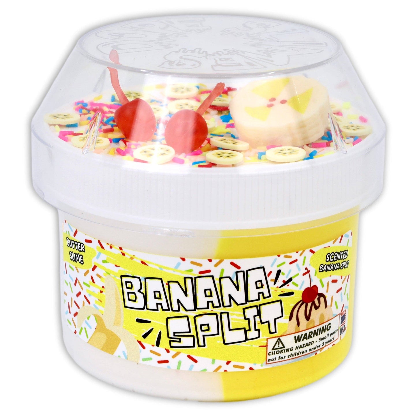 Banana Split - Butter Textured Slime