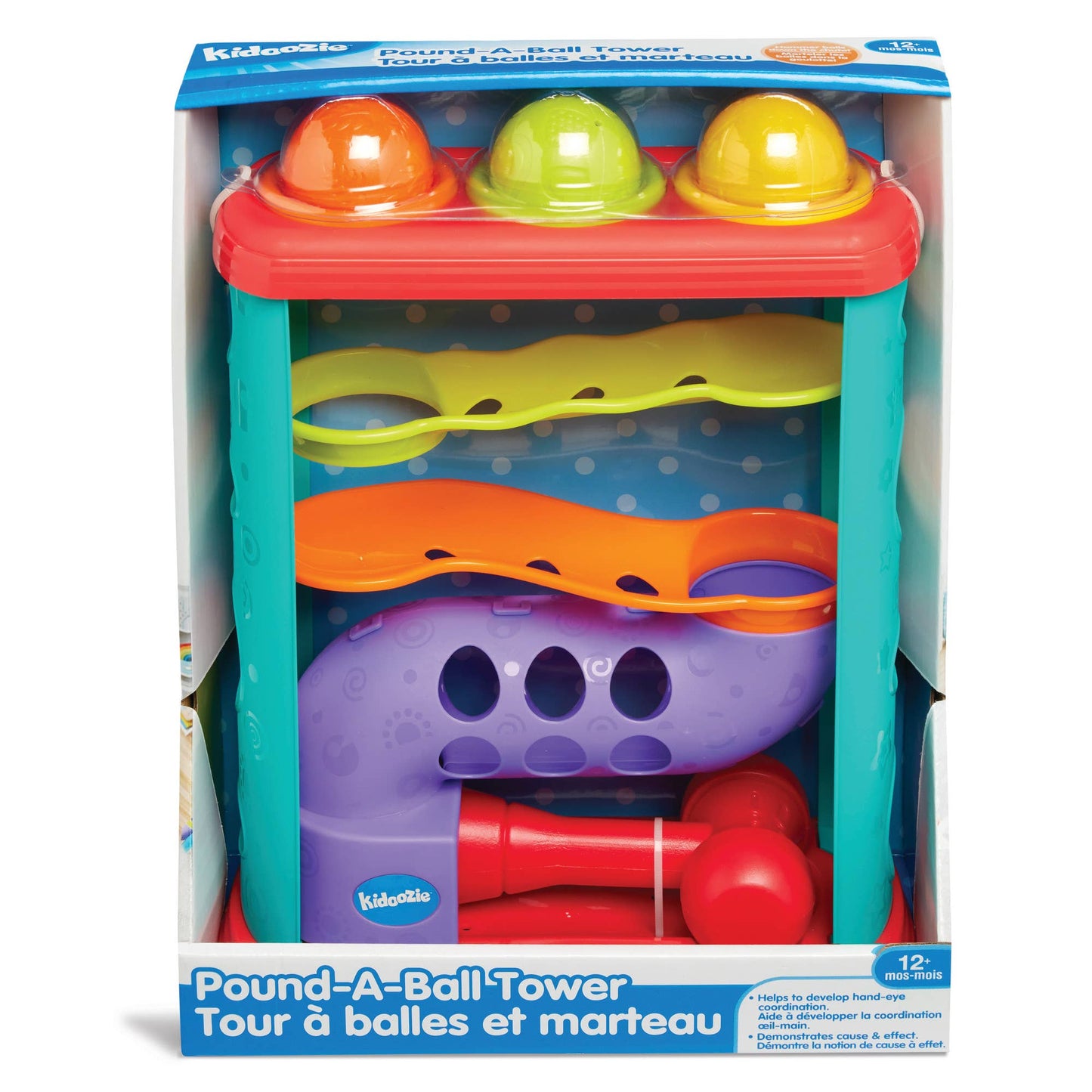 Kidoozie Pound-A-Ball Tower, Toddler Sensory Toy