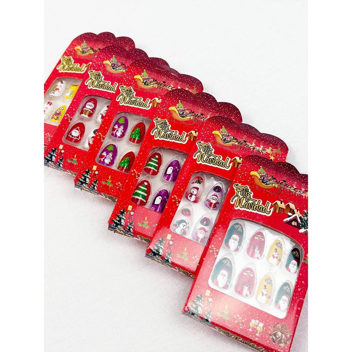 Christmas Theme Fancy Press On Nails Set