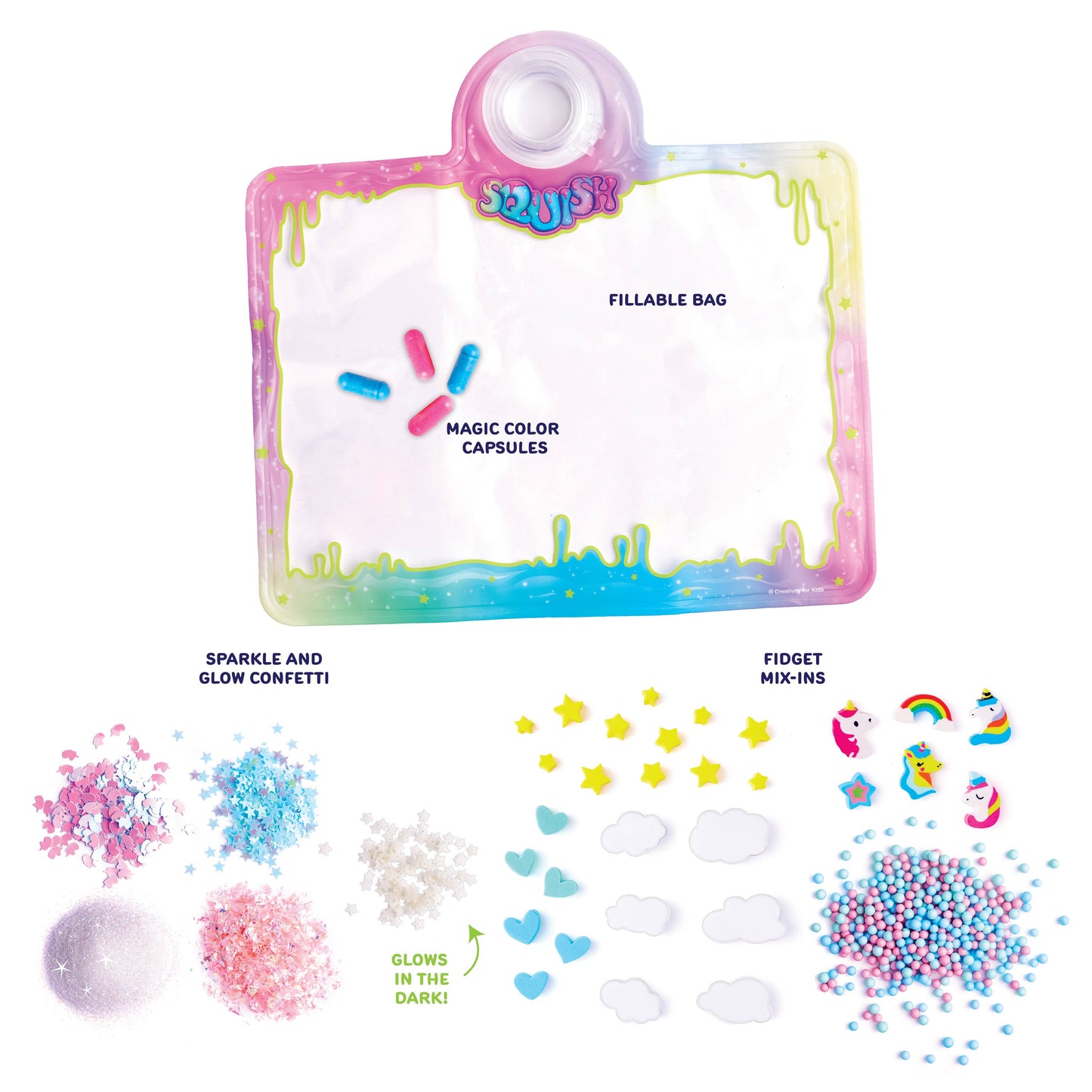 Mix and Make Your Own Super Squish Fidget Bag Craft Kit