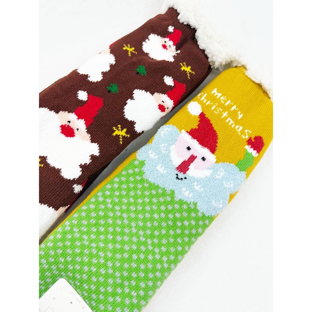 Fluffy Thermal Sherpa Christmas Slipper Socks