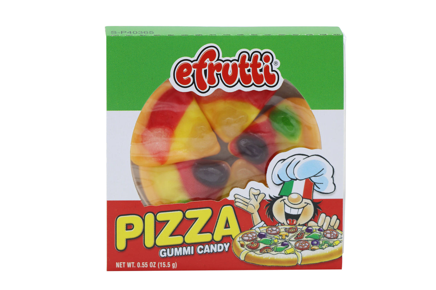Efrutti Gummi Pizza, 0.55oz, 48ct Case