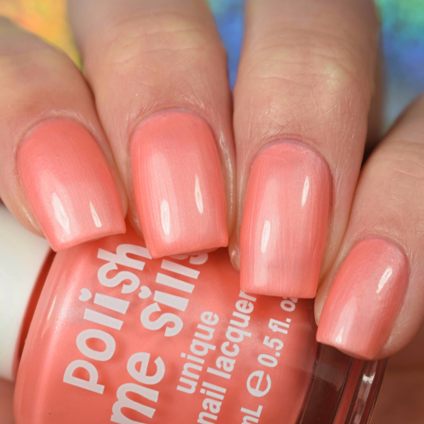 Just Peachy- Bright Lights Peach Polish