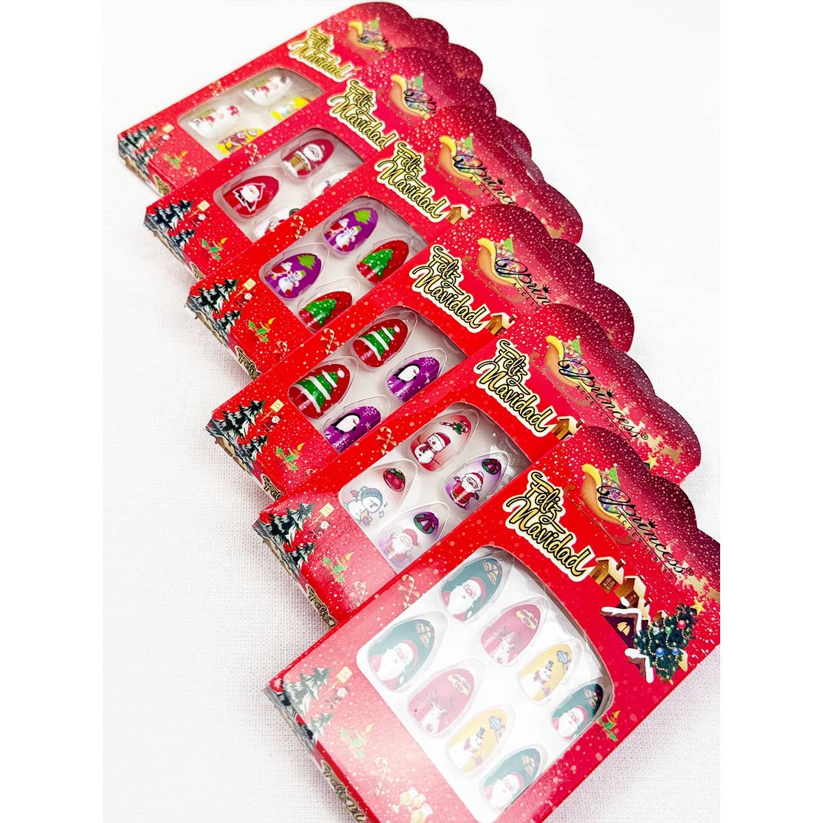 Christmas Theme Fancy Press On Nails Set