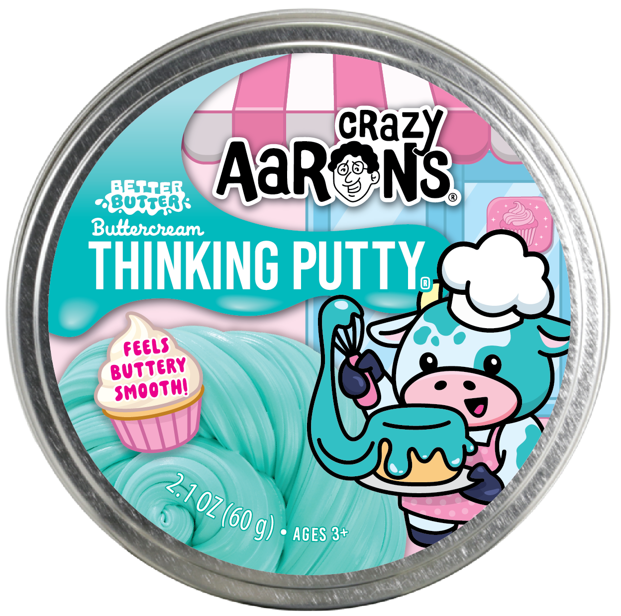 Better Butter Buttercream - 4" Thinking Putty Tin