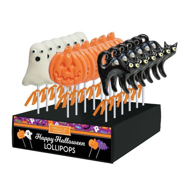 Spooky Halloween Asst Hard Candy Lollipop