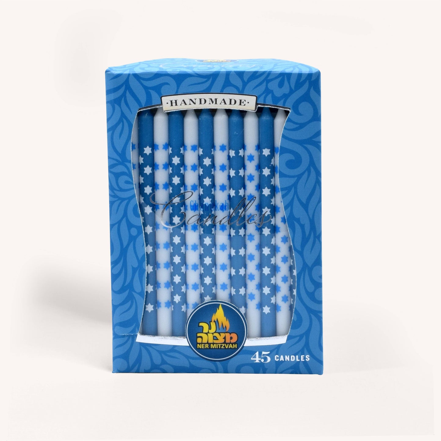 Hanukkah Candles - Star of David Blue & White
