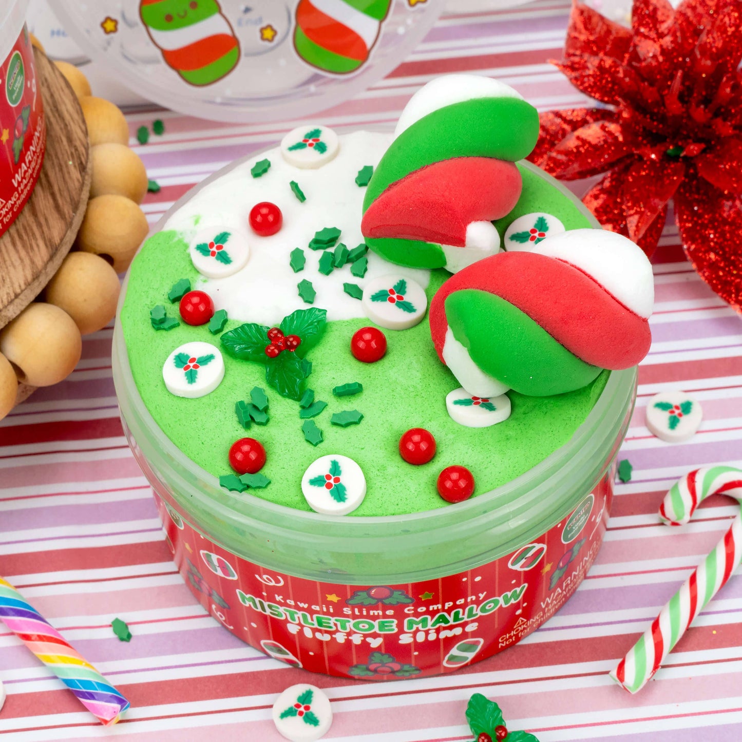 Mistletoe Mallow Fluffy Signature Dome™ Slime (4pcs/case)