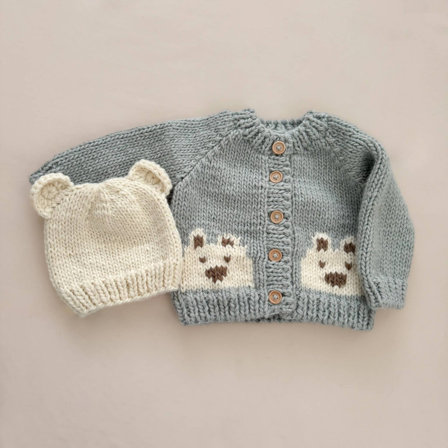 Bear Cardigan, Bowie Grey | Baby & Kid Sweater