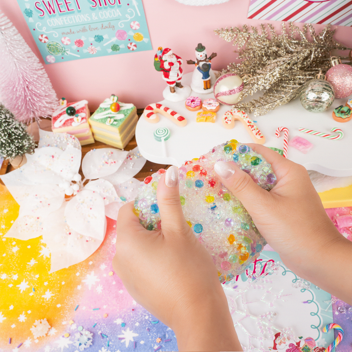 Candy Cane Crush Crunchy Signature Dome™ Slime (4pcs/case)