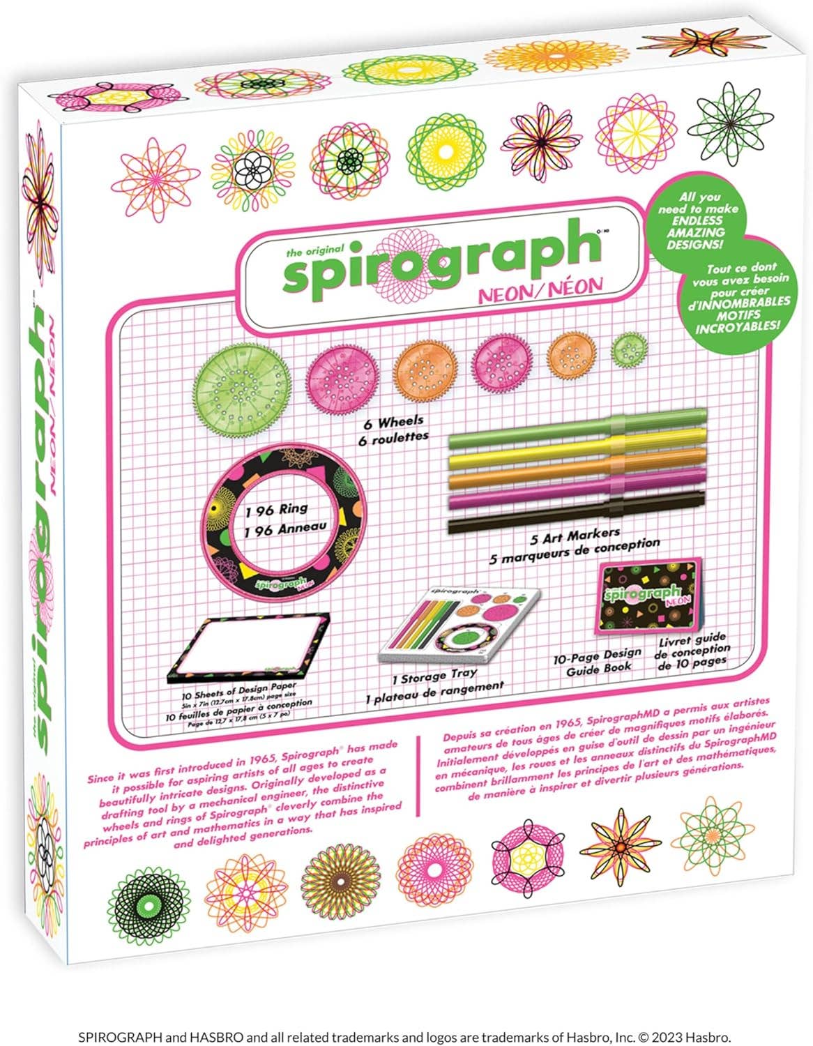 Spirograph - Neon - Art and Craft Kit for Kids