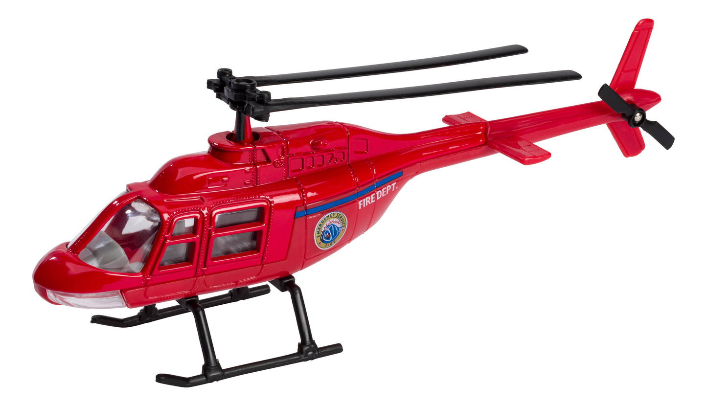 Toysmith Fire Helicopter Die-Cast Metal Scale Model