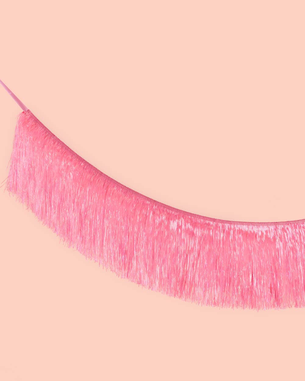 Pink Fringe Party Banner, Birthday Party Supplies,Pink Décor
