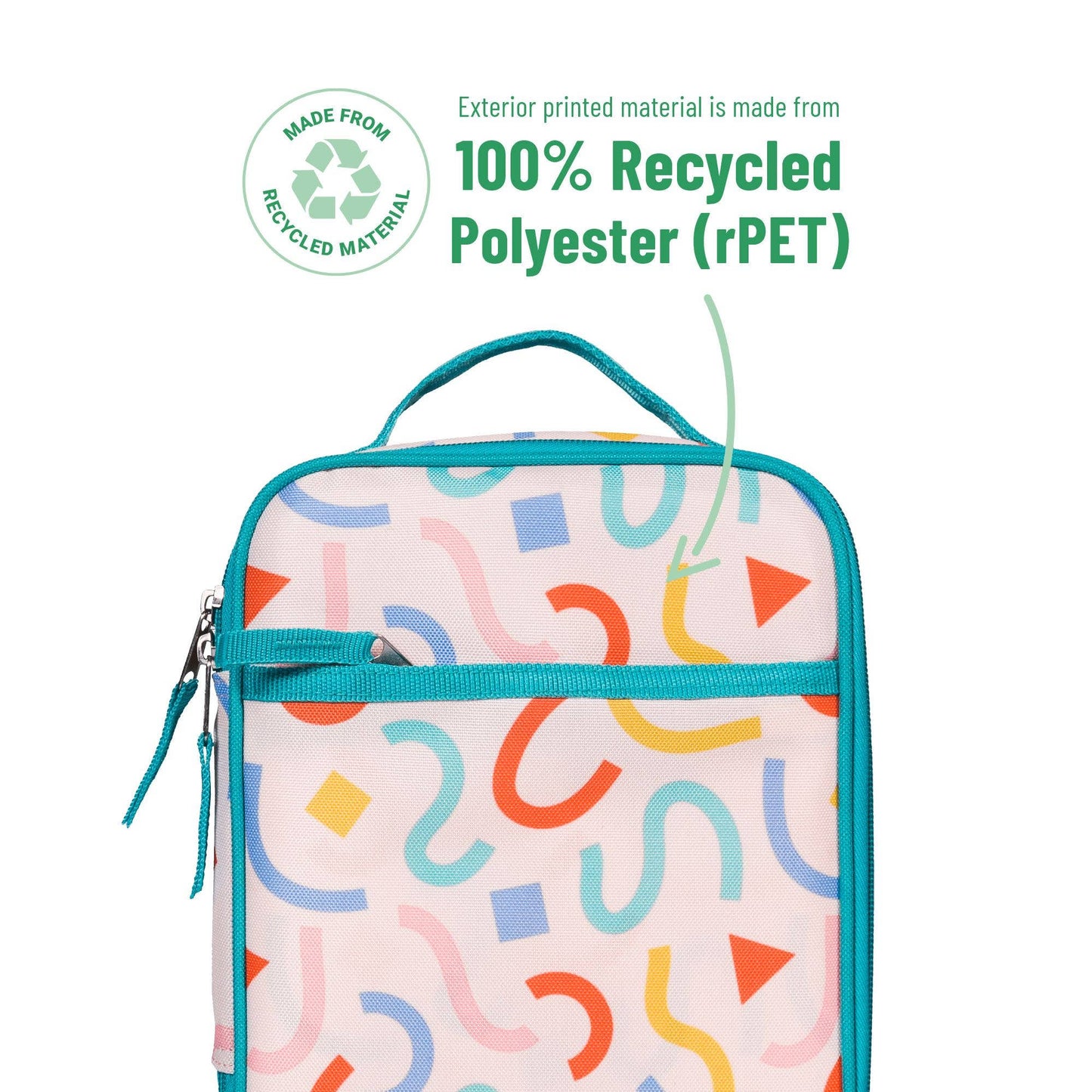 Confetti Peach Recycled Eco Lunch Bag