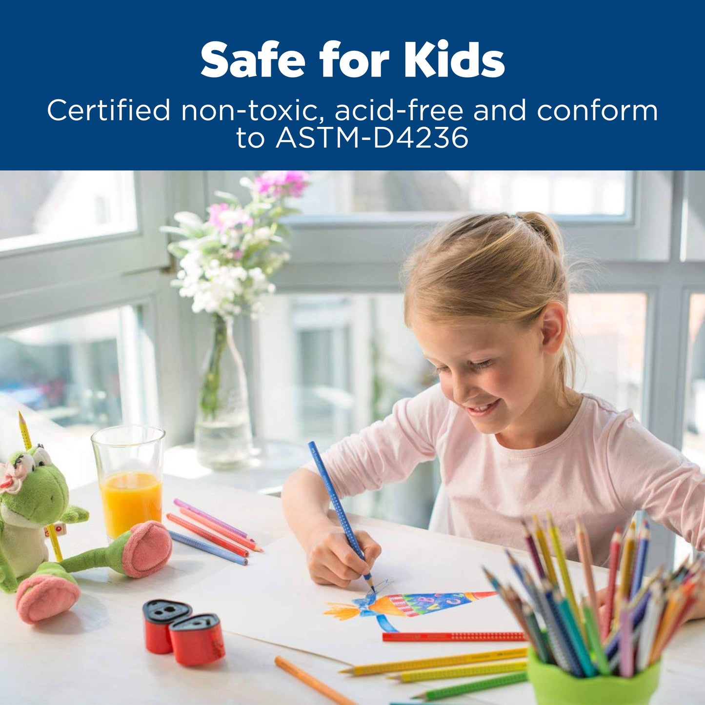 12 Grip Watercolor Pencils with Raised Grip - EcoPencils