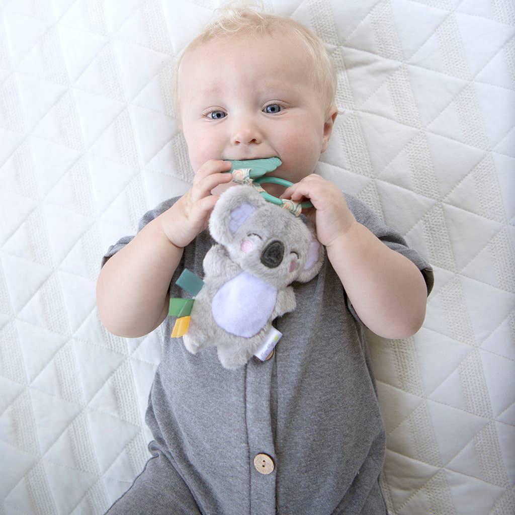 Itzy Pal™ Plush + Teether: Rainbow