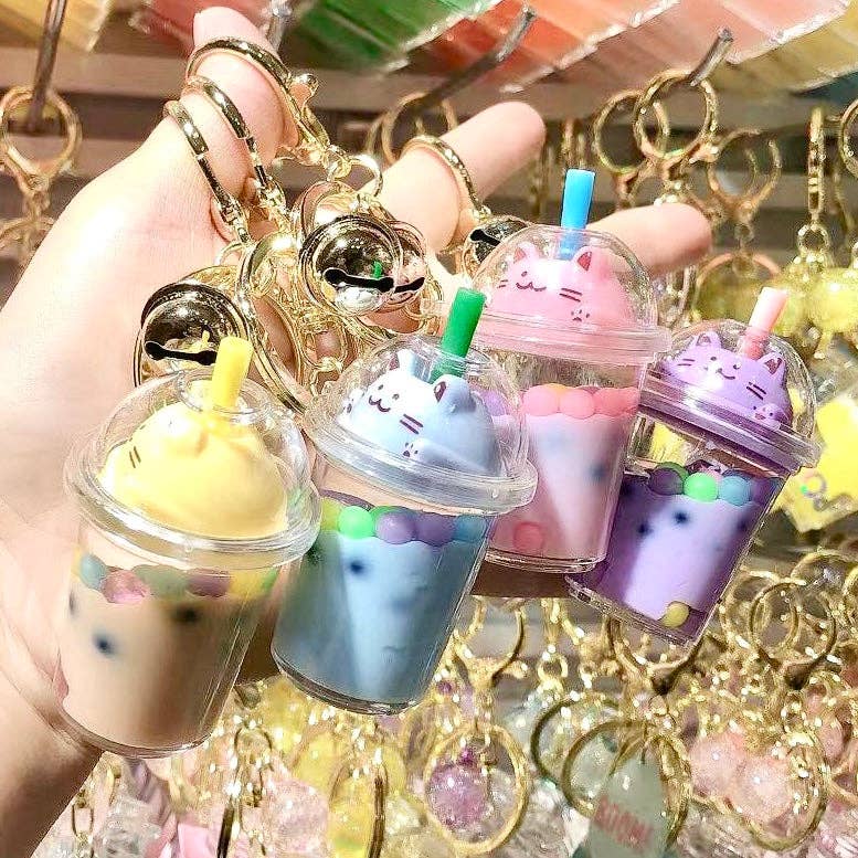Pastel Kitty Floaty Key Charm