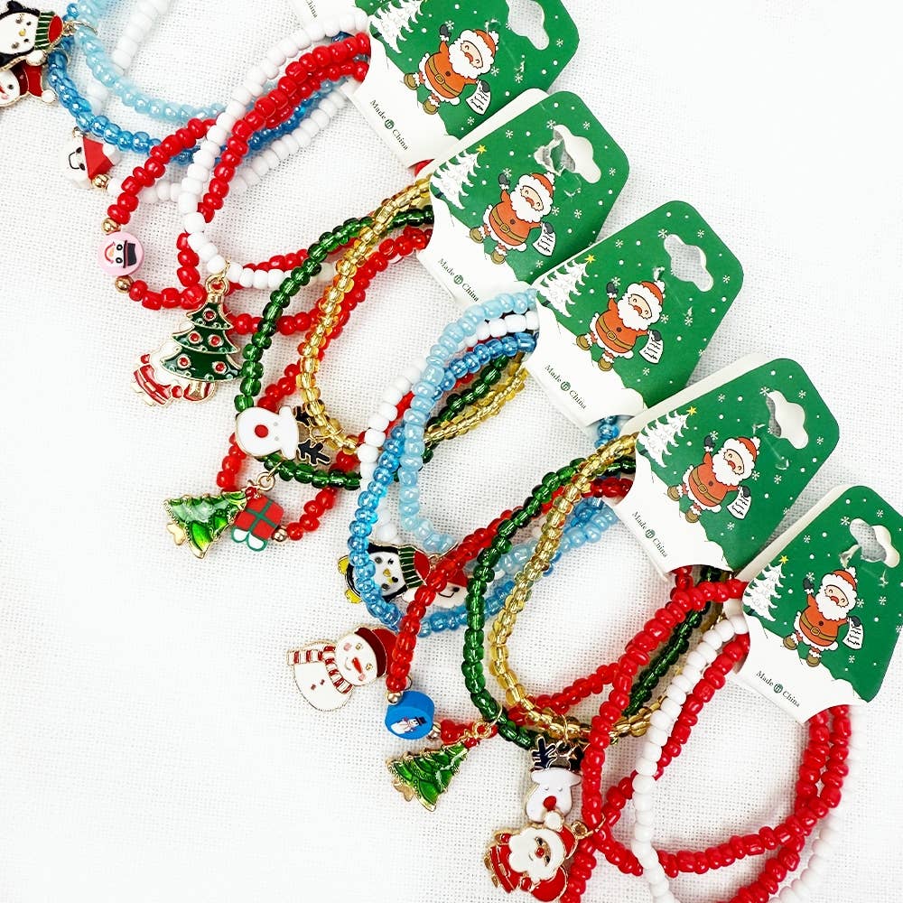 Christmas Charm and Stretch Bracelet