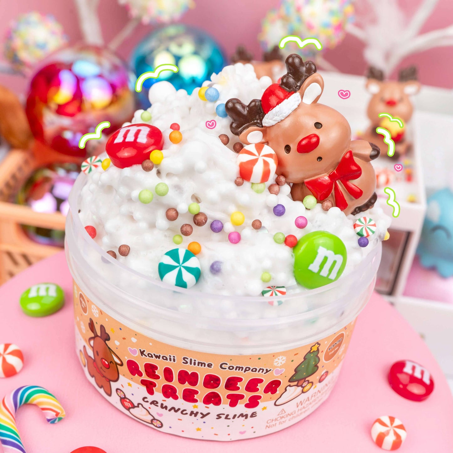 Reindeer Treats Crunchy Signature Dome™ Slime (4pcs/case)