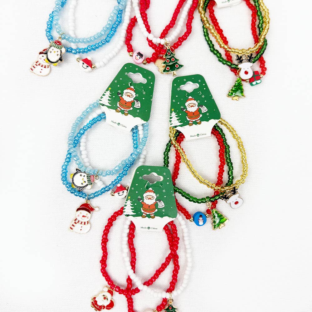 Christmas Charm and Stretch Bracelet