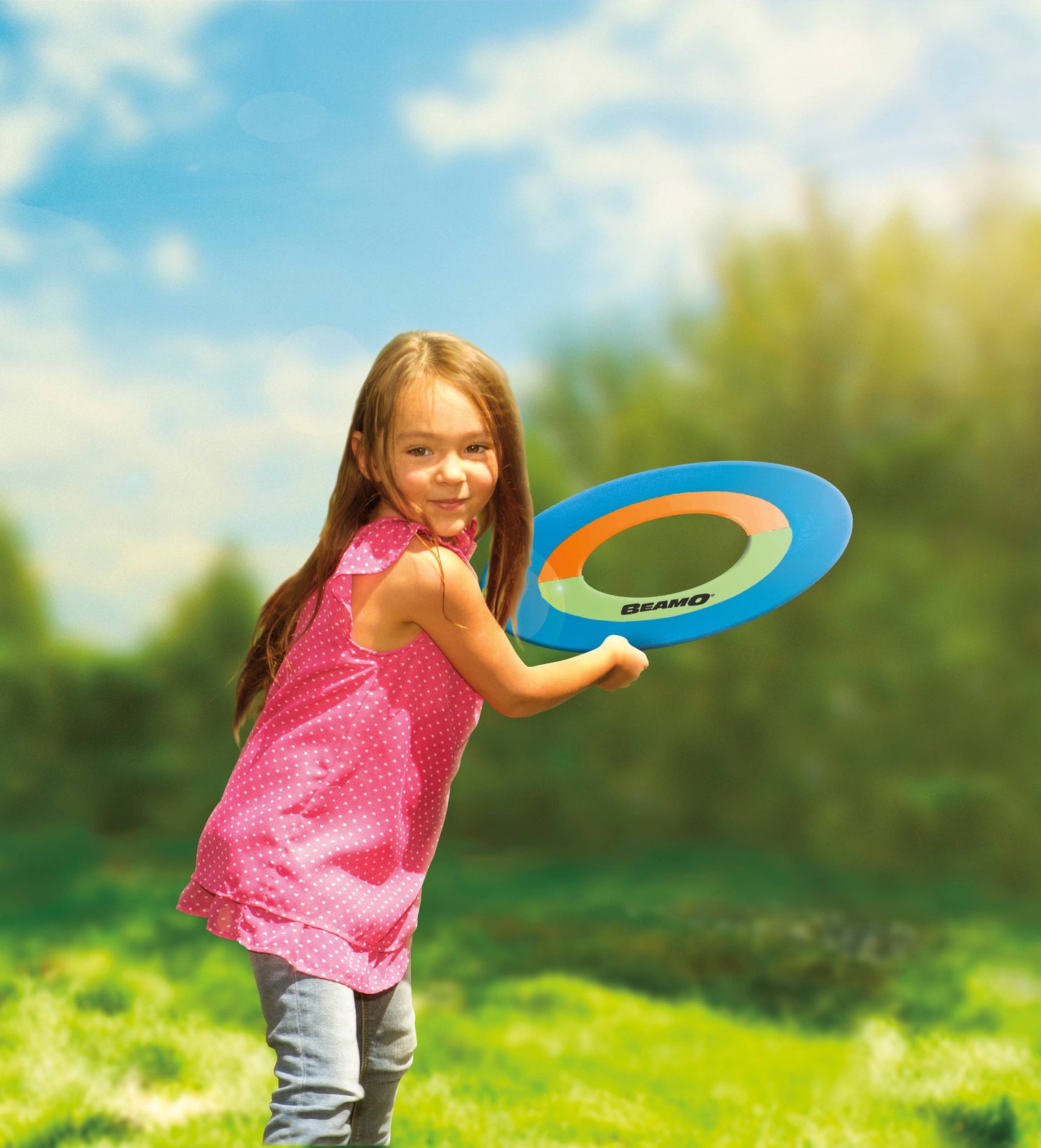 Get Outside GO™ Mini Beamo Flying Hoop 16", Throwing Disk