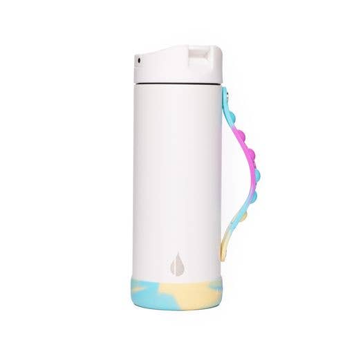 14oz Iconic Pop Bottle - White Tie Dye