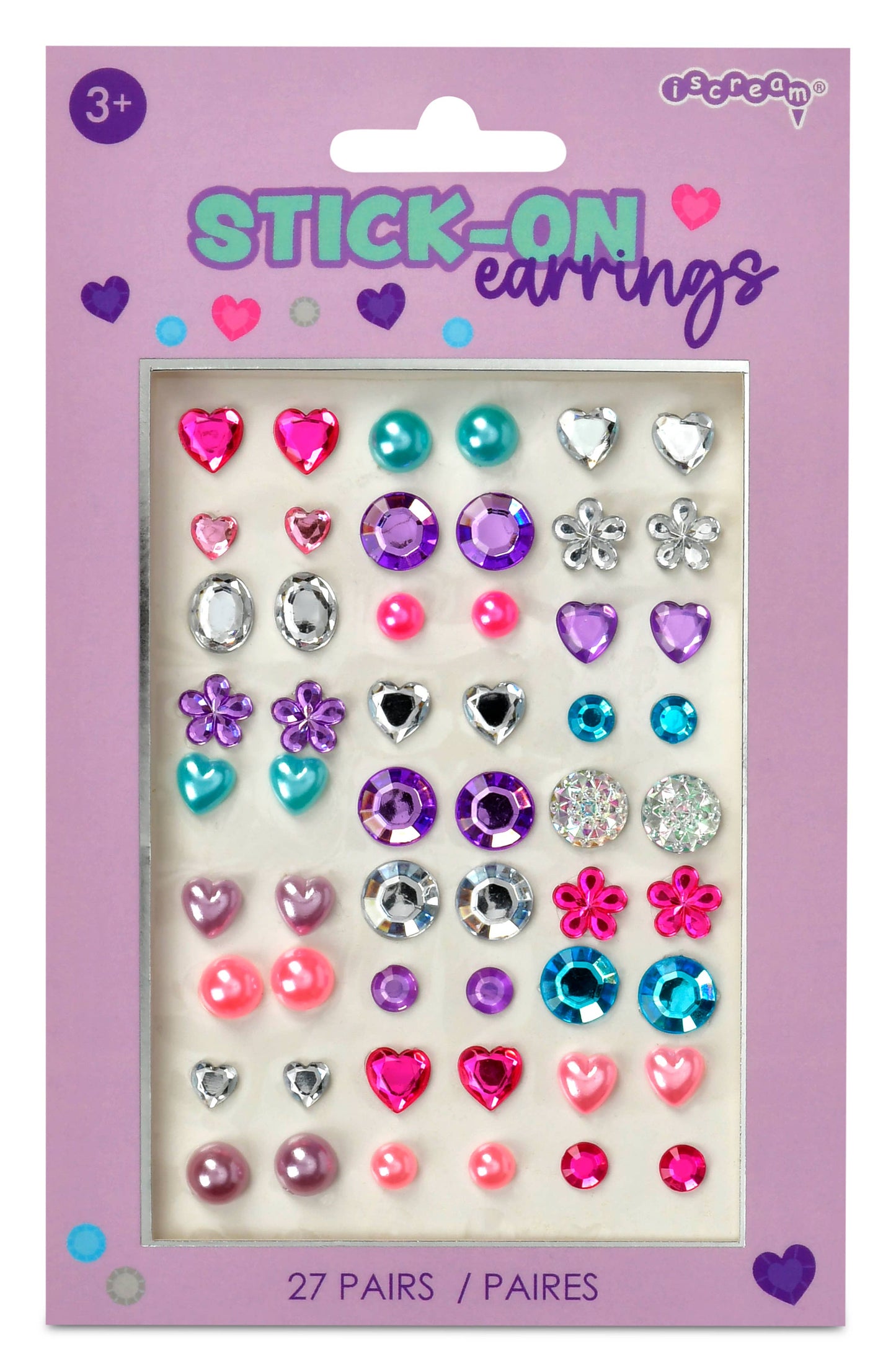 GEM STICK ON EARRINGS