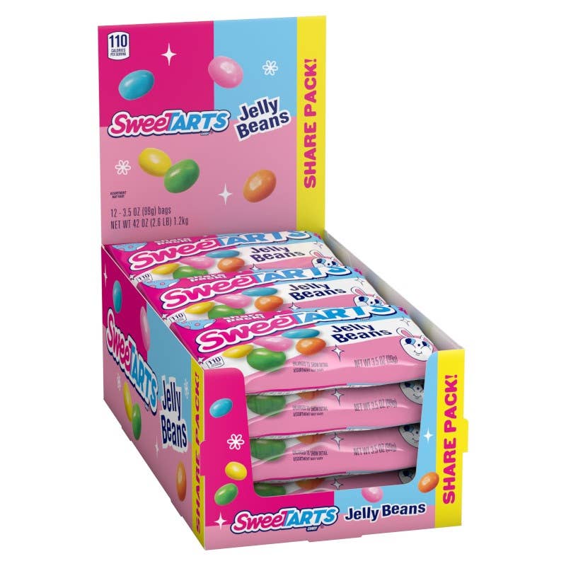 SweeTarts Easter Jelly Beans, 3.5oz, 12ct Display