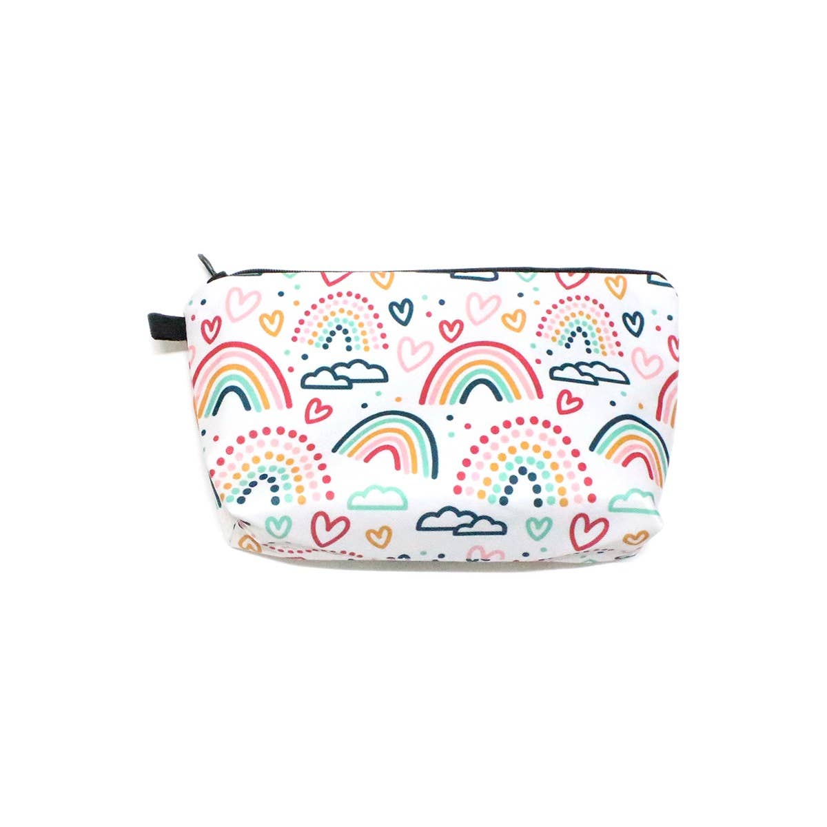 RAINBOW AND HEARTS MAKEUP POUCH