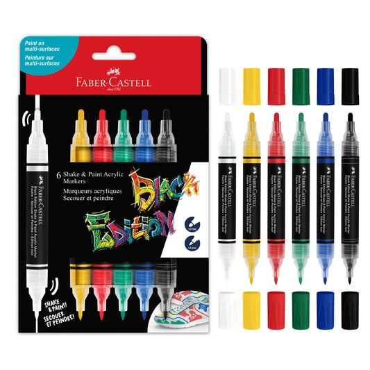 Shake & Paint Acrylic Markers 6 Ct Classic Colors