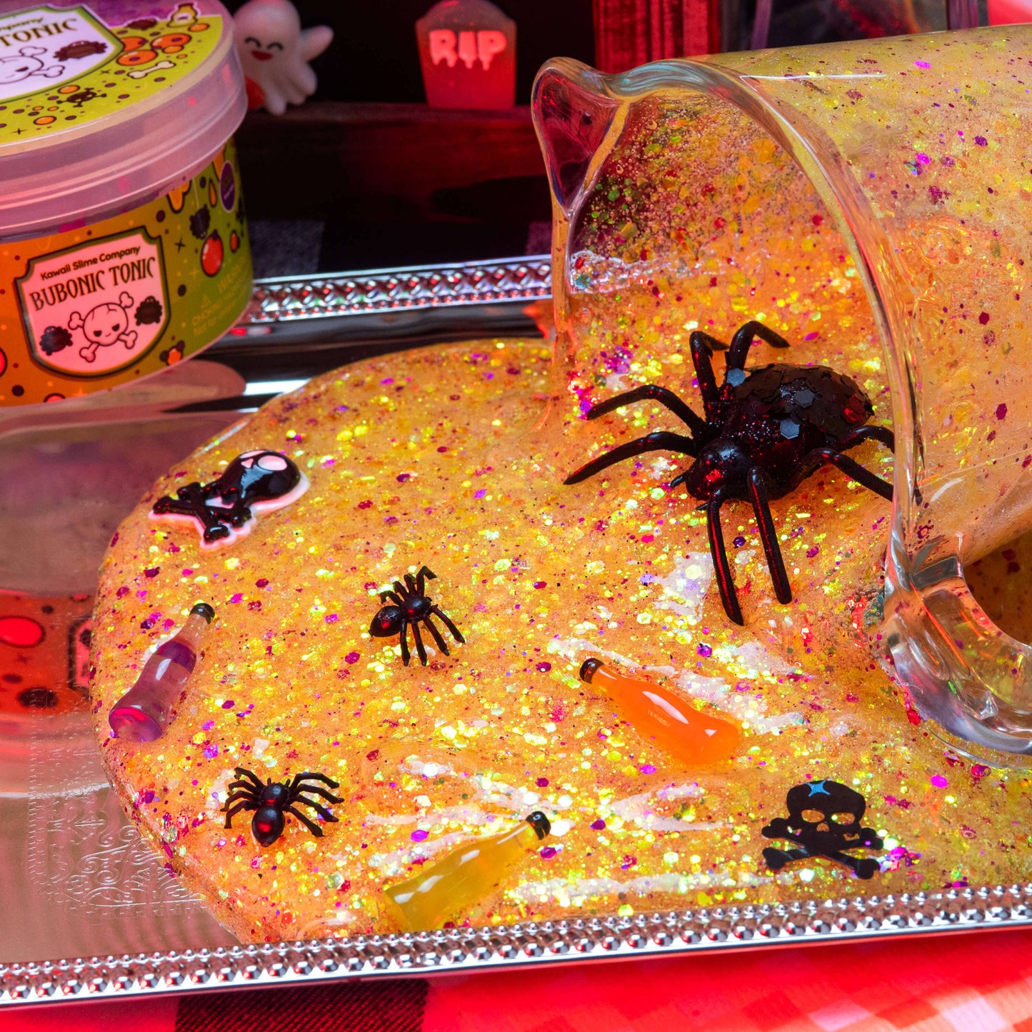 Bubonic Tonic Clear Glitter Slime