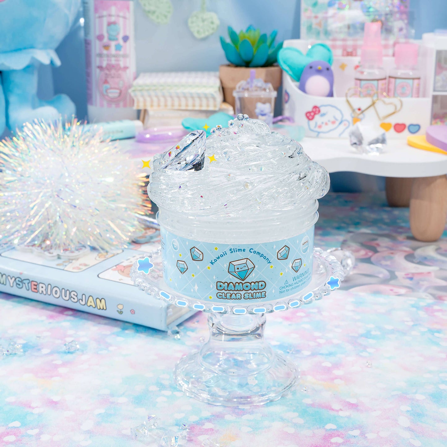 Diamond Clear Putty Slime (4pcs/case)