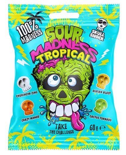 Limited Import - Sour Madness Tropical 60g, 10ct