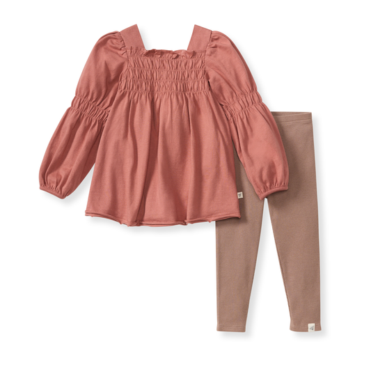 Smocked Infant Tunic Set