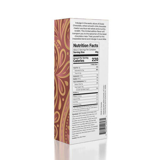 Dubai Chocolate Bar Limited Edition Red Velvet by Oasis Treasures (75g)