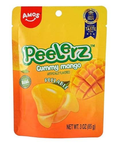 Amos Gummy Peelerz Mango 3oz, 24ct