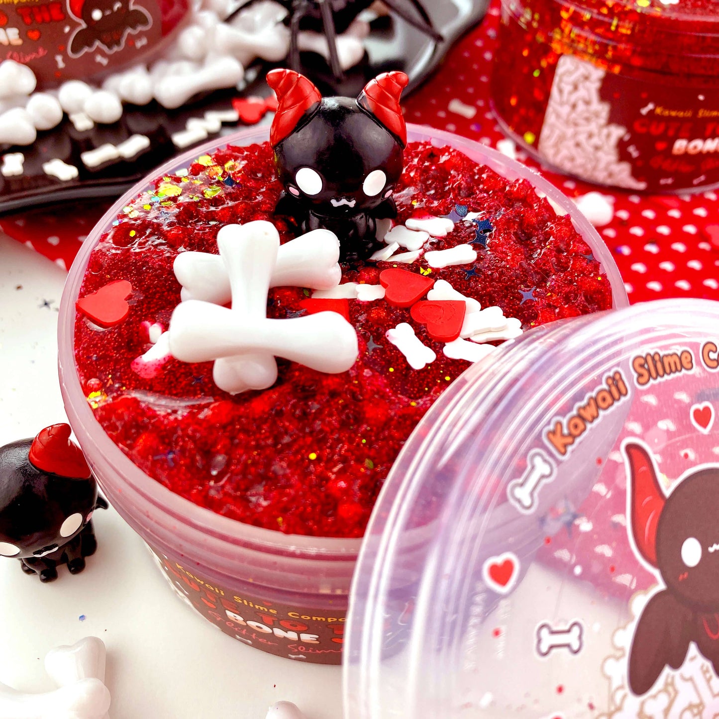 Cute To The Bone Glitter Slime