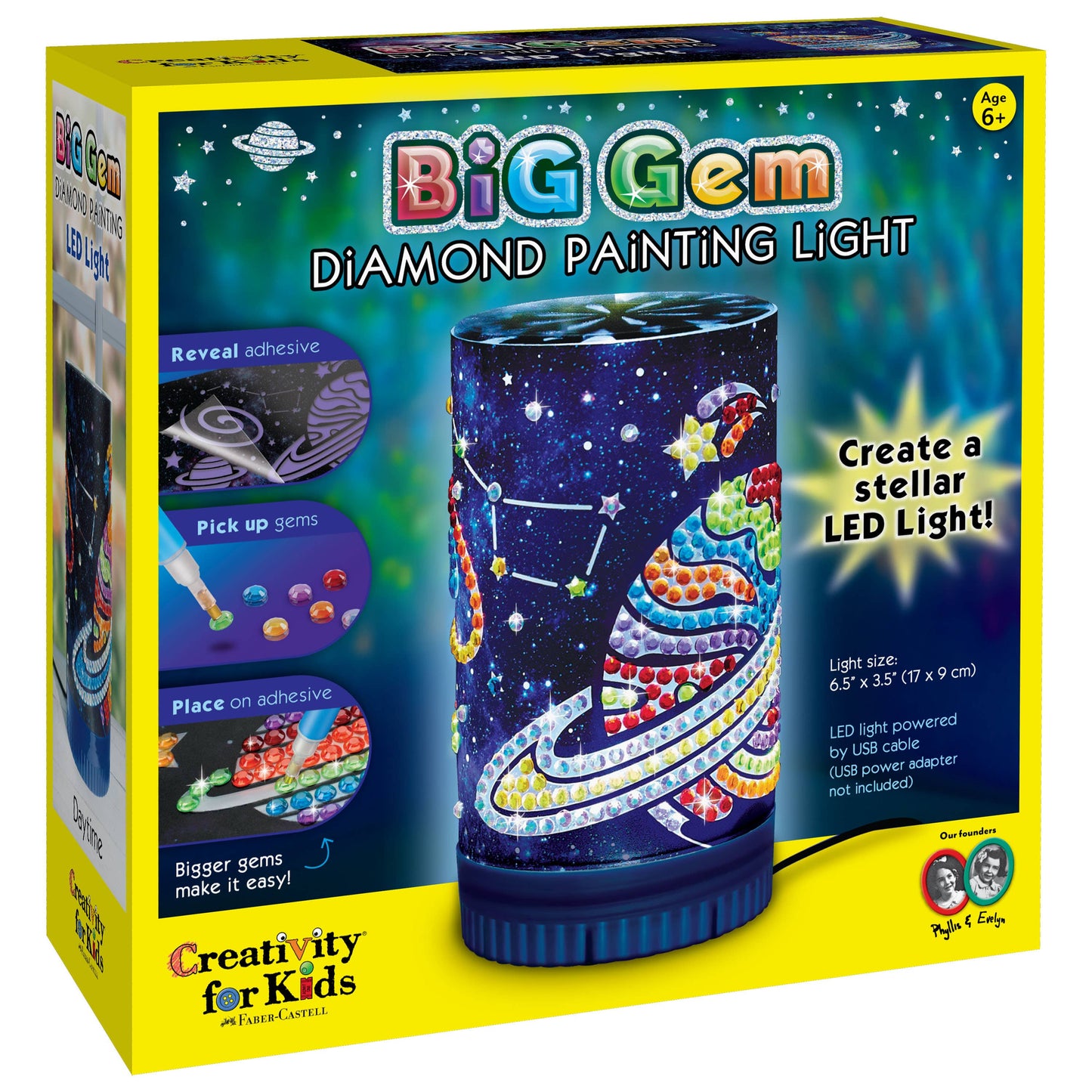 Big Gem Diamond Painting Light - Night Light Craft Kit