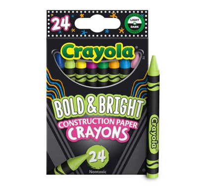 24 Count Crayola Bold & Bright Construction Crayons